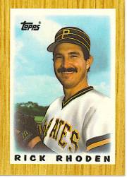 1987 Topps Mini Leaders Baseball Cards 031      Rick Rhoden